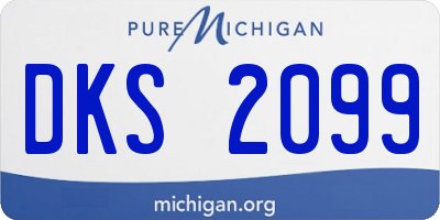 MI license plate DKS2099