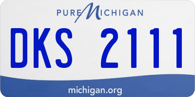 MI license plate DKS2111