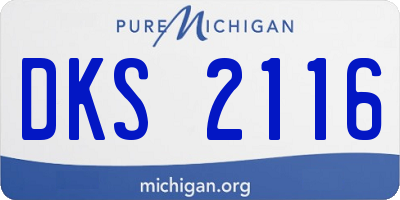 MI license plate DKS2116