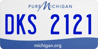MI license plate DKS2121