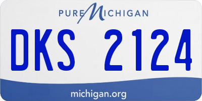 MI license plate DKS2124