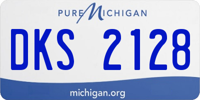 MI license plate DKS2128