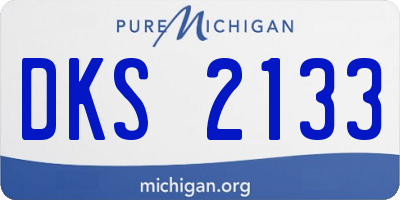 MI license plate DKS2133