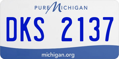 MI license plate DKS2137