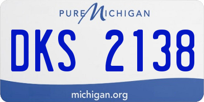 MI license plate DKS2138