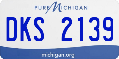 MI license plate DKS2139