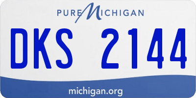 MI license plate DKS2144