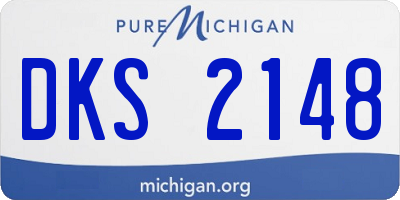 MI license plate DKS2148