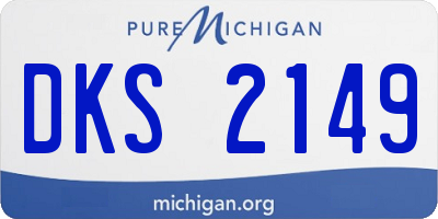 MI license plate DKS2149