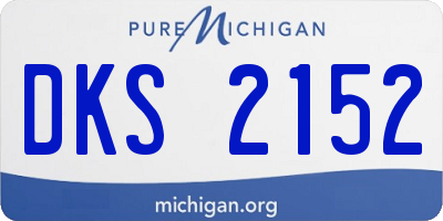 MI license plate DKS2152