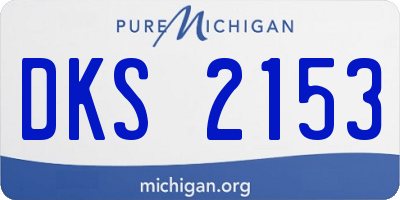 MI license plate DKS2153