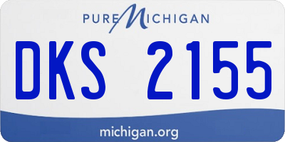 MI license plate DKS2155