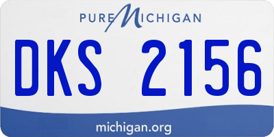 MI license plate DKS2156