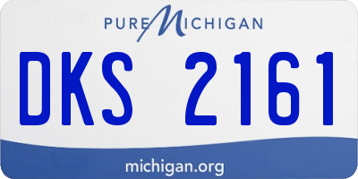 MI license plate DKS2161