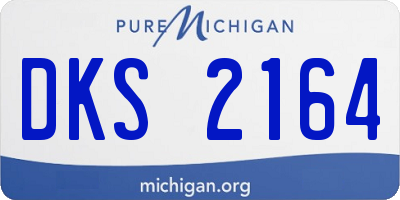 MI license plate DKS2164