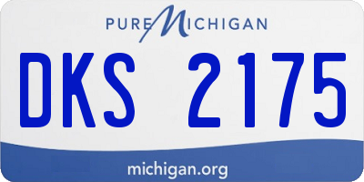MI license plate DKS2175