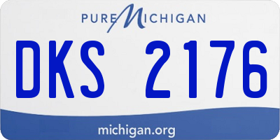 MI license plate DKS2176