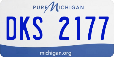 MI license plate DKS2177