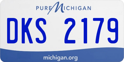 MI license plate DKS2179
