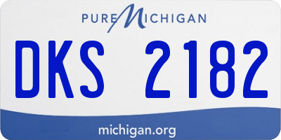 MI license plate DKS2182