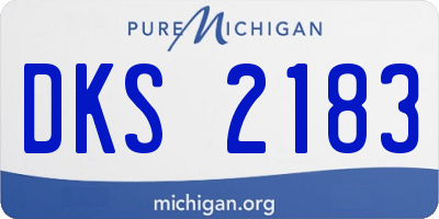 MI license plate DKS2183
