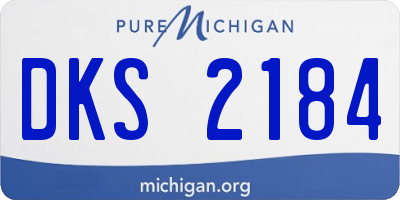 MI license plate DKS2184