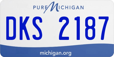 MI license plate DKS2187