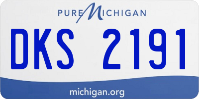 MI license plate DKS2191