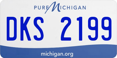 MI license plate DKS2199