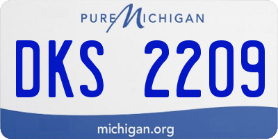 MI license plate DKS2209