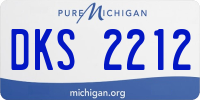 MI license plate DKS2212