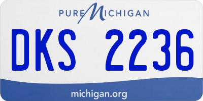 MI license plate DKS2236