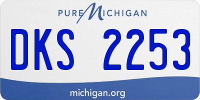 MI license plate DKS2253