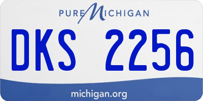 MI license plate DKS2256