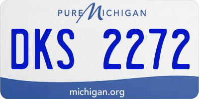 MI license plate DKS2272