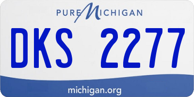 MI license plate DKS2277