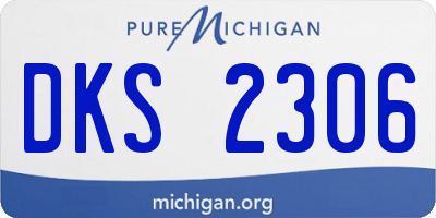 MI license plate DKS2306