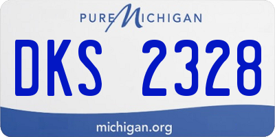 MI license plate DKS2328