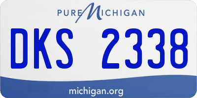 MI license plate DKS2338