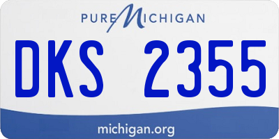 MI license plate DKS2355