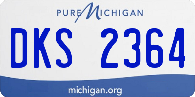 MI license plate DKS2364