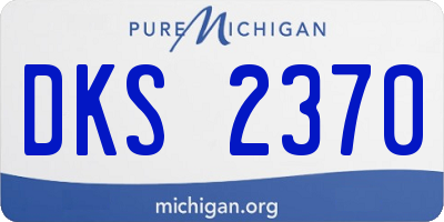 MI license plate DKS2370
