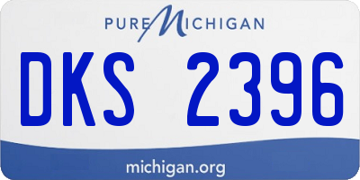 MI license plate DKS2396
