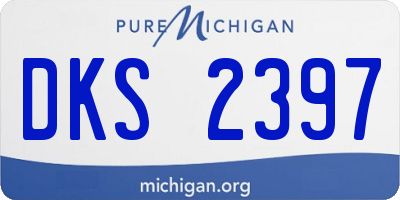MI license plate DKS2397