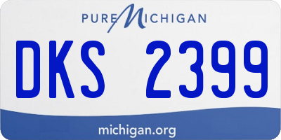 MI license plate DKS2399