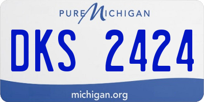 MI license plate DKS2424
