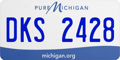 MI license plate DKS2428