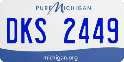 MI license plate DKS2449