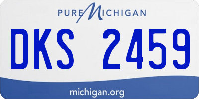 MI license plate DKS2459