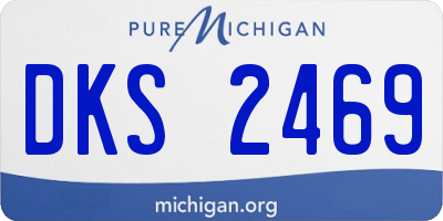 MI license plate DKS2469